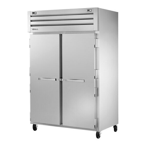 Scratch and Dent True STA2DT-2S Spec Series 52 5/8" Solid Door Reach-In Refrigerator / Freezer with Chrome-Plated Shelves