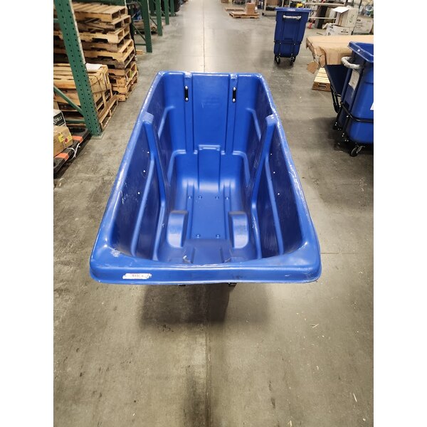 Scratch and Dent Rubbermaid® 2089826 BRUTE Blue 1 Cubic Yard Recycling Tilt Truck / Trash Cart (1250 lb.)