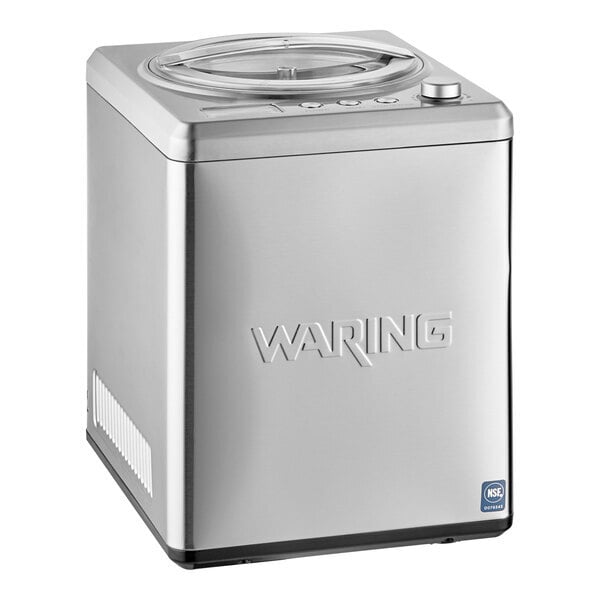 Scratch and Dent Waring WCIC25 2.5 Qt. Compressor Ice Cream Maker - 120V, 180W