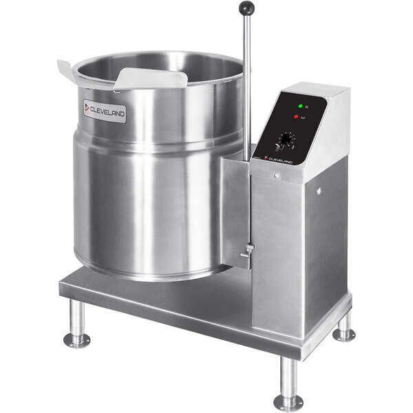 Scratch and Dent Cleveland KET-20-T 20 Gallon Tilting 2/3 Steam Jacketed Electric Kettle - 208/240V
