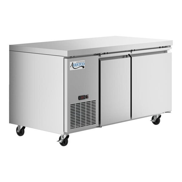Scratch and Dent Avantco SS-UD-2-60R 60" Stainless Steel Extra Deep Undercounter Refrigerator