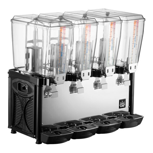 Scratch and Dent Carnival King RBD5G4 Quadruple 5 Gallon Bowl Refrigerated Beverage Dispenser - 120V