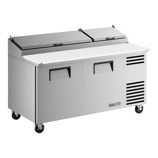 Scratch and Dent True TPP-AT-67-HC 67 3/8" 2 Door Refrigerated Pizza Prep Table