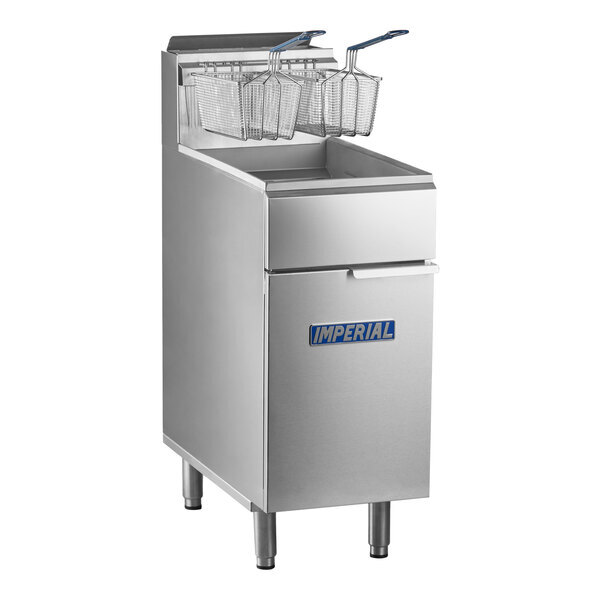 Scratch and Dent Imperial Range IFS-50NG Natural Gas 50 lb. Tube Fired Fryer - 140,000 BTU