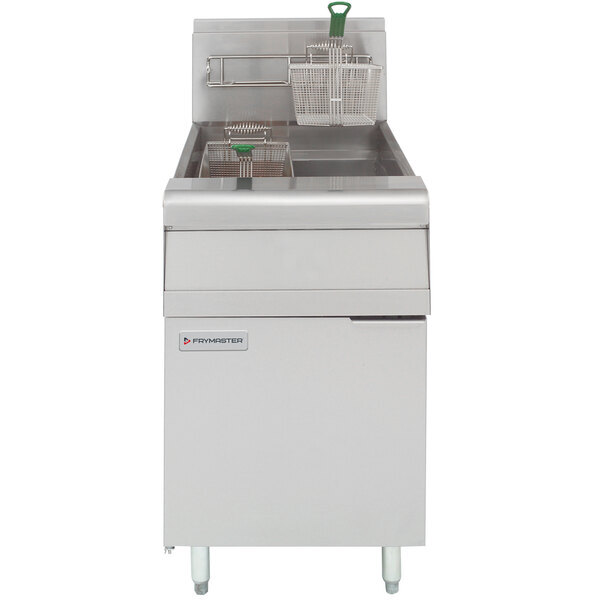 Scratch and Dent Frymaster MJ1CF Natural Gas Floor Fryer 60-80 lb.