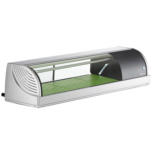 Scratch and Dent Hoshizaki HNC-120BA-R-SLH Curved Glass Refrigerated Sushi Display Case 47" - Right Side Compressor