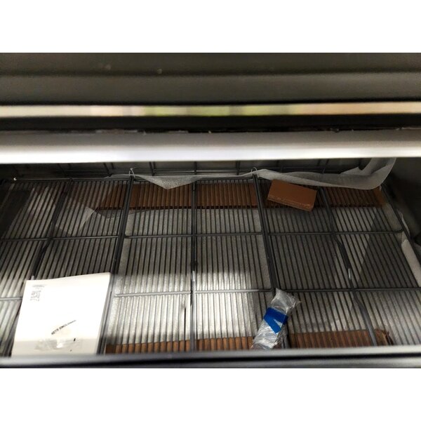 Scratch and Dent True TMC-58-S-HC 58 1/4" One Sided Milk Cooler with Stainless Steel Exterior and Aluminum Interior