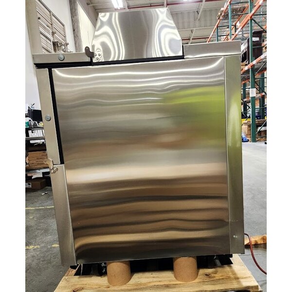 Scratch and Dent True TMC-58-S-HC 58 1/4" One Sided Milk Cooler with Stainless Steel Exterior and Aluminum Interior