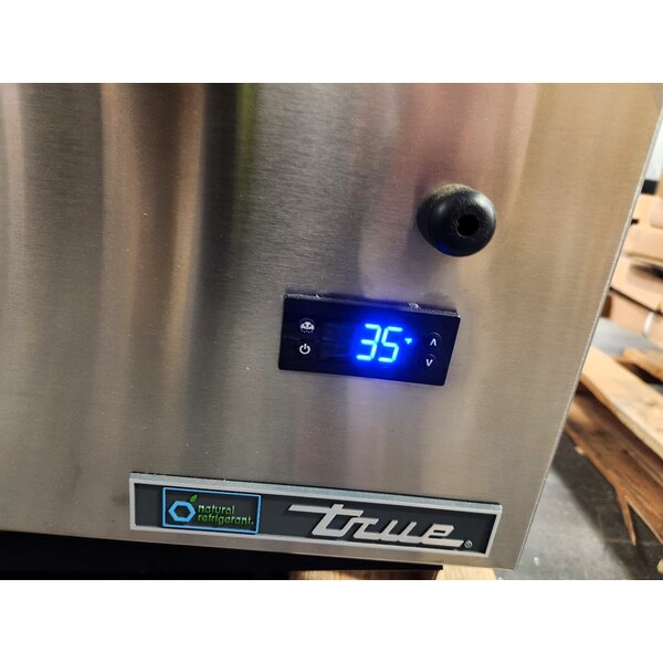 Scratch and Dent True TMC-58-S-HC 58 1/4" One Sided Milk Cooler with Stainless Steel Exterior and Aluminum Interior