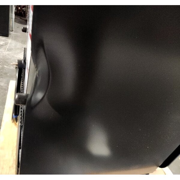 Scratch and Dent True CVM-13-HC~EGC01 24 7/8" Black Refrigerated Contemporary Glass Door Merchandiser with LED Lighting - 64" Tall