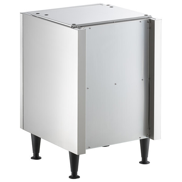 Scratch and Dent Scotsman HST21-A 21 1/2" x 23 3/4" Enclosed Stainless Steel Ice Dispenser Stand with Door