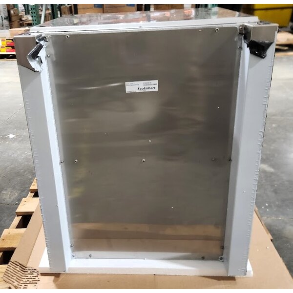 Scratch and Dent Scotsman HST21-A 21 1/2" x 23 3/4" Enclosed Stainless Steel Ice Dispenser Stand with Door
