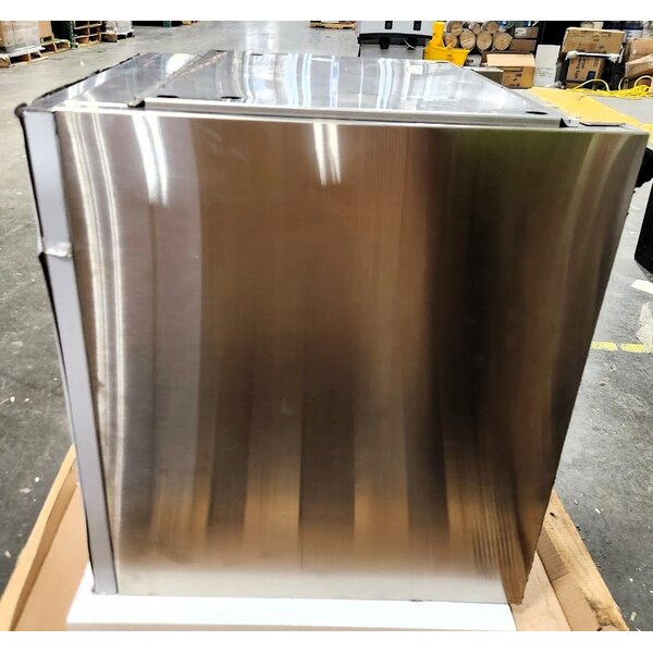 Scratch and Dent Scotsman HST21-A 21 1/2" x 23 3/4" Enclosed Stainless Steel Ice Dispenser Stand with Door