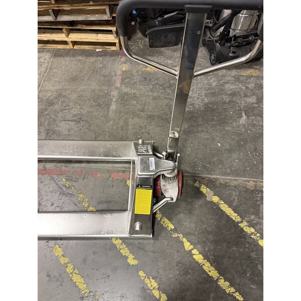 Scratch and Dent Lavex 27" x 48" Stainless Steel Manual Pallet Jack - 4,400 lb. Capacity