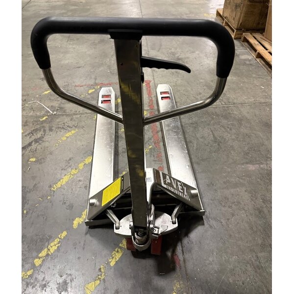 Scratch and Dent Lavex 27" x 48" Stainless Steel Manual Pallet Jack - 4,400 lb. Capacity