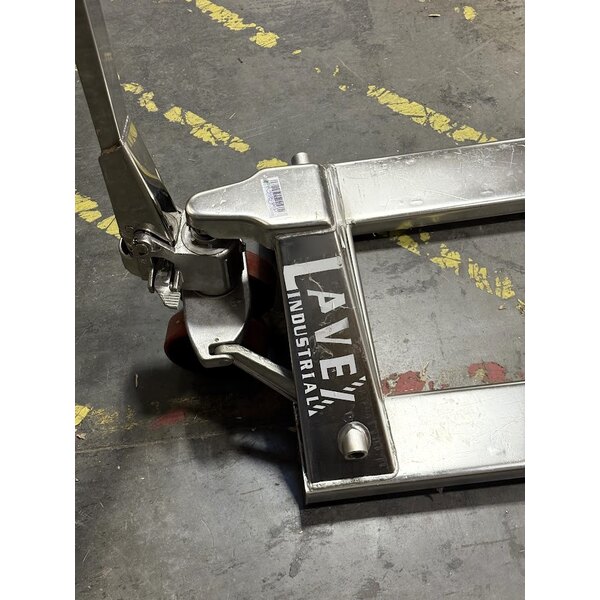 Scratch and Dent Lavex 27" x 48" Stainless Steel Manual Pallet Jack - 4,400 lb. Capacity