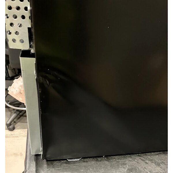 Scratch and Dent Excellence EMM-3HC Black Countertop Display Refrigerator with Swing Door