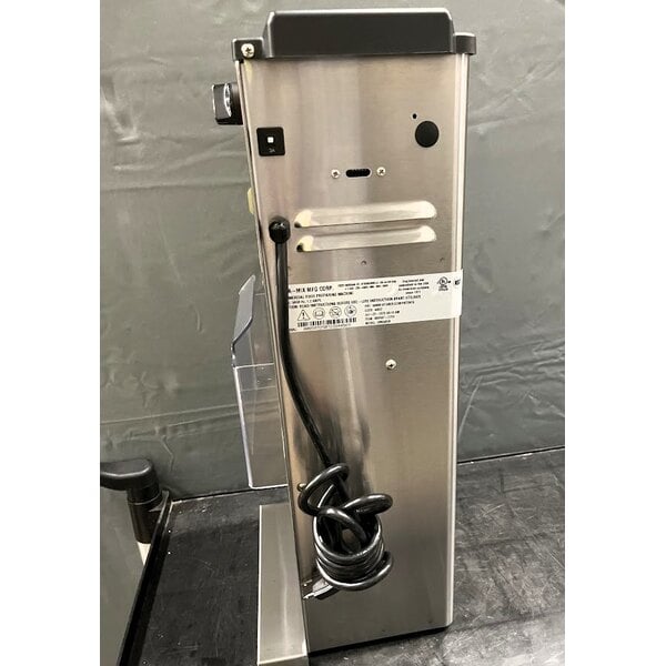 Scratch and Dent Vitamix 587 Mix'n Mixer Advance 1/2 hp Single Head Pre-Programmed Countertop Frozen Dessert Mixer with Permanent Soft Ice Cream Cone-Shaped Agitator - 120V