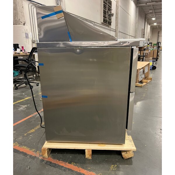 Scratch and Dent True TFP-48-18M-D-4-HC 48 1/8" Mega Top Refrigerated Sandwich Prep Table with Four Drawers