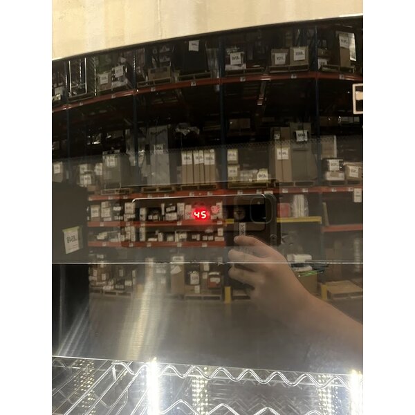 Scratch and Dent AvaValley W-4GD-15 Single Section 81-Bottle Glass-Sided Wine Merchandiser