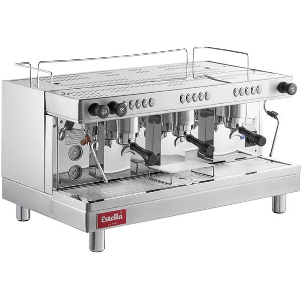 Scratch and Dent Estella Caffe ECEM3 Three Group Automatic Espresso Machine - 220-240V