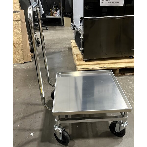 Scratch and Dent Metro DH2121C Heavy Duty Aluminum Glass Rack Dolly with Handle
