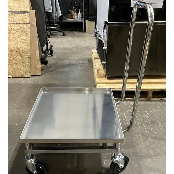 Scratch and Dent Metro DH2121C Heavy Duty Aluminum Glass Rack Dolly with Handle