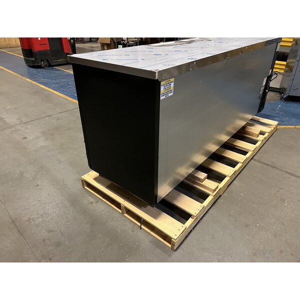 Scratch and Dent Beverage-Air DD94HC-1-B-144 (2) Four Tap Kegerator Beer Dispenser - Black, (5) 1/2 Keg Capacity