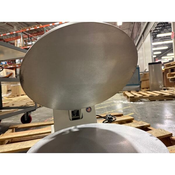 Scratch and Dent DoughXpress DM-18 18" Manual Clamshell Pizza Dough Press - 120V, 1150W