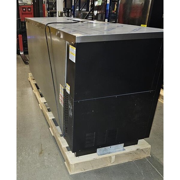 Scratch and Dent Beverage-Air DD94HC-1-B-144 (2) Four Tap Kegerator Beer Dispenser - Black, (5) 1/2 Keg Capacity