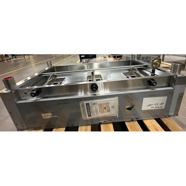 Scratch and Dent Advance Tabco HF-3G Natural Gas Three Pan Powered Hot Food Table - Open Well