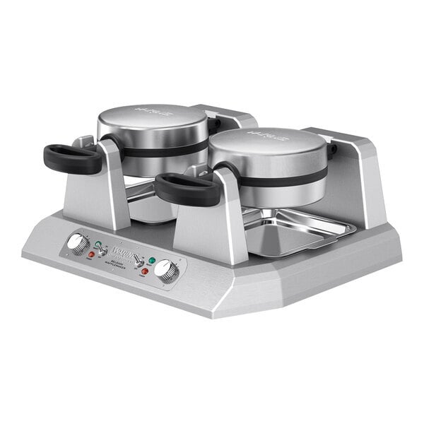 Scratch and Dent Waring WW250X2 Non-Stick Double Belgian Waffle Maker - 120V, 2400W