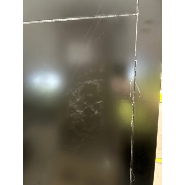 Scratch and Dent True CVM-27-HC~EGC01 30" Black Refrigerated Contemporary Glass Door Merchandiser with LED Lighting - 78 1/2" Tall