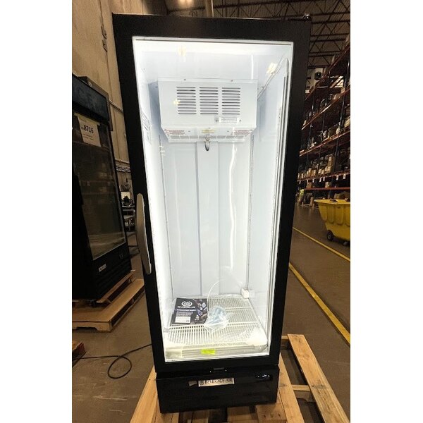 Scratch and Dent Beverage-Air MMF12HC-1-B MarketMax 24" Black Glass Door Merchandiser Freezer - 11.9 Cu. Ft.