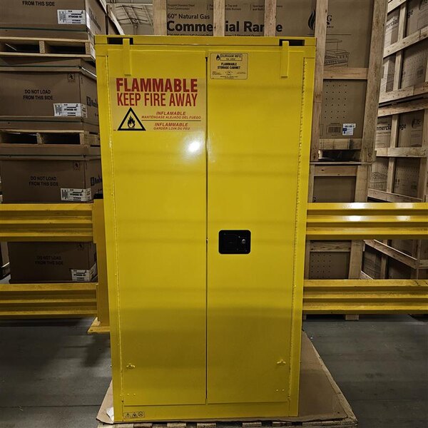 Scratch and Dent Durham Mfg 60 Gallon Steel Self-Closing Flammable Liquids Storage Cabinet 1060S-50