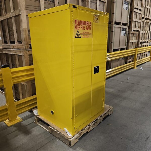 Scratch and Dent Durham Mfg 60 Gallon Steel Self-Closing Flammable Liquids Storage Cabinet 1060S-50
