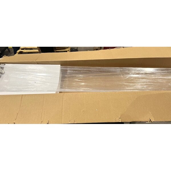 Scratch and Dent Hatco Flav-R-Shield 72" x 14" 1-Bay Portable Curved Acrylic Adjustable Sneeze Guard