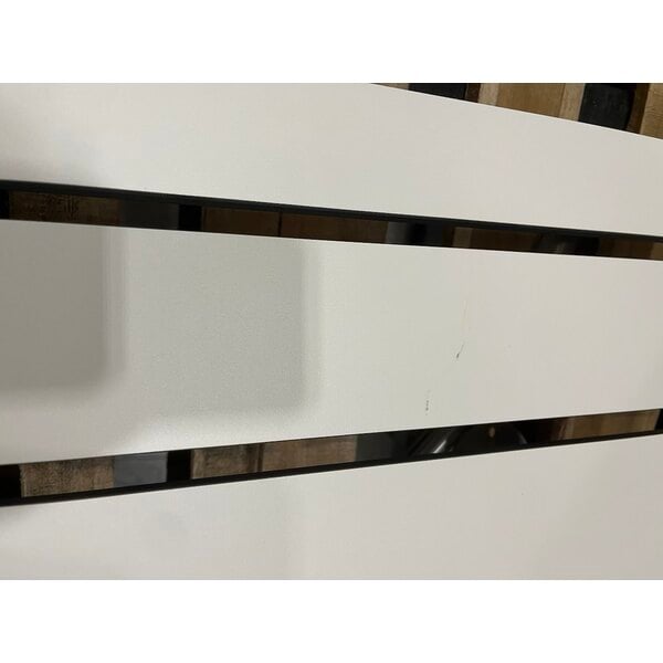 Scratch and Dent Bobrick B-5181 White Reversible Phenolic Folding Shower Seat