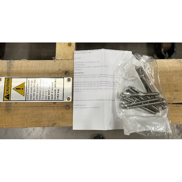 Scratch and Dent Bobrick B-5181 White Reversible Phenolic Folding Shower Seat