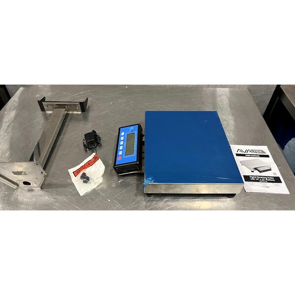 Scratch and Dent AvaTek BS150TK 150 lb. Receiving Scale with 14" x 12" Platform and 16" Stainless Steel Tower