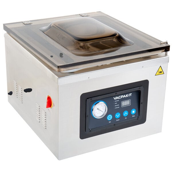 Scratch and Dent VacPak-It VMC32 Chamber Vacuum Packaging Machine with Two 16" Seal Bars and Oil Pump