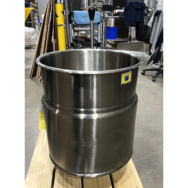 Scratch and Dent Cleveland KET-12-T 12 Gallon Tilting 2/3 Steam Jacketed Electric Tabletop Kettle - 208/240V