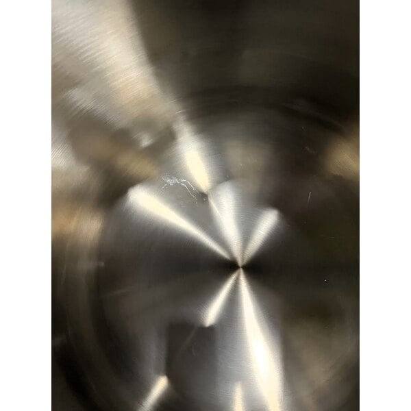 Scratch and Dent Cleveland KET-12-T 12 Gallon Tilting 2/3 Steam Jacketed Electric Tabletop Kettle - 208/240V