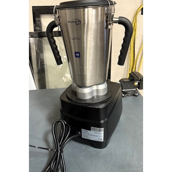 Scratch and Dent AvaMix BX1GRGT 3 3/4 hp 1 Gallon Stainless Steel Heavy Duty Commercial Food Blender with Timer - 120V