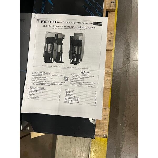 Scratch and Dent Fetco CBS-1242 Plus Series Twin Automatic Digital Coffee Brewer With Metal Brew Basket - 208/240V, 4600W
