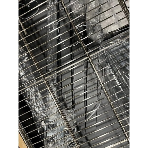 Scratch and Dent Backyard Pro CHAR-72 72" Heavy-Duty Steel Charcoal Grill with Adjustable Grates, Removable Legs, and Cover