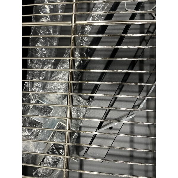 Scratch and Dent Backyard Pro CHAR-72 72" Heavy-Duty Steel Charcoal Grill with Adjustable Grates, Removable Legs, and Cover