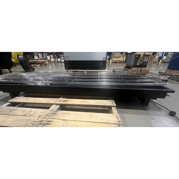 Scratch and Dent Backyard Pro CHAR-72 72" Heavy-Duty Steel Charcoal Grill with Adjustable Grates, Removable Legs, and Cover