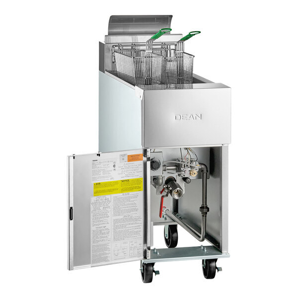 Scratch and Dent Dean by Frymaster GF14 Open Pot Liquid Propane Floor Fryer 40 lb. - 100,000 BTU