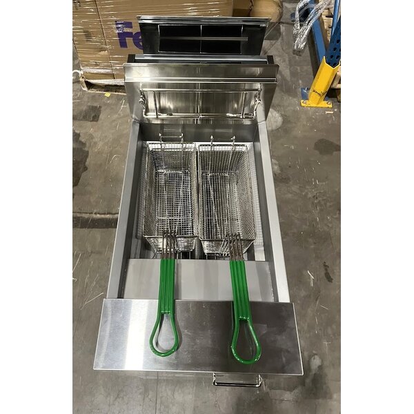 Scratch and Dent Dean by Frymaster GF14 Open Pot Liquid Propane Floor Fryer 40 lb. - 100,000 BTU